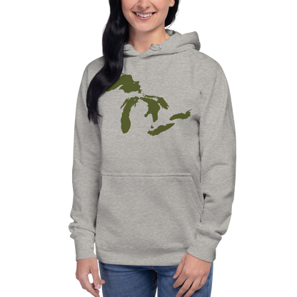 Great Lakes Hoodie (Army Green) | Unisex Premium