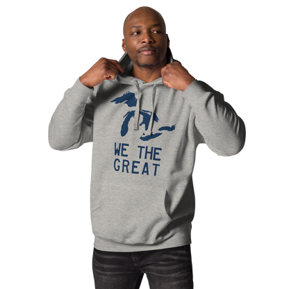 Great Lakes 'We the Great' Hoodie (Navy) | Unisex Premium