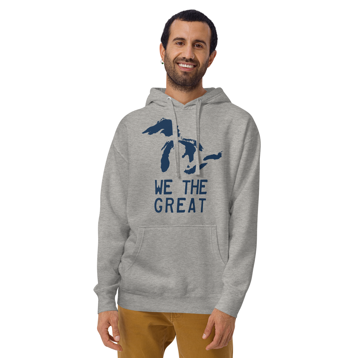 Great Lakes 'We the Great' Hoodie (Navy) | Unisex Premium