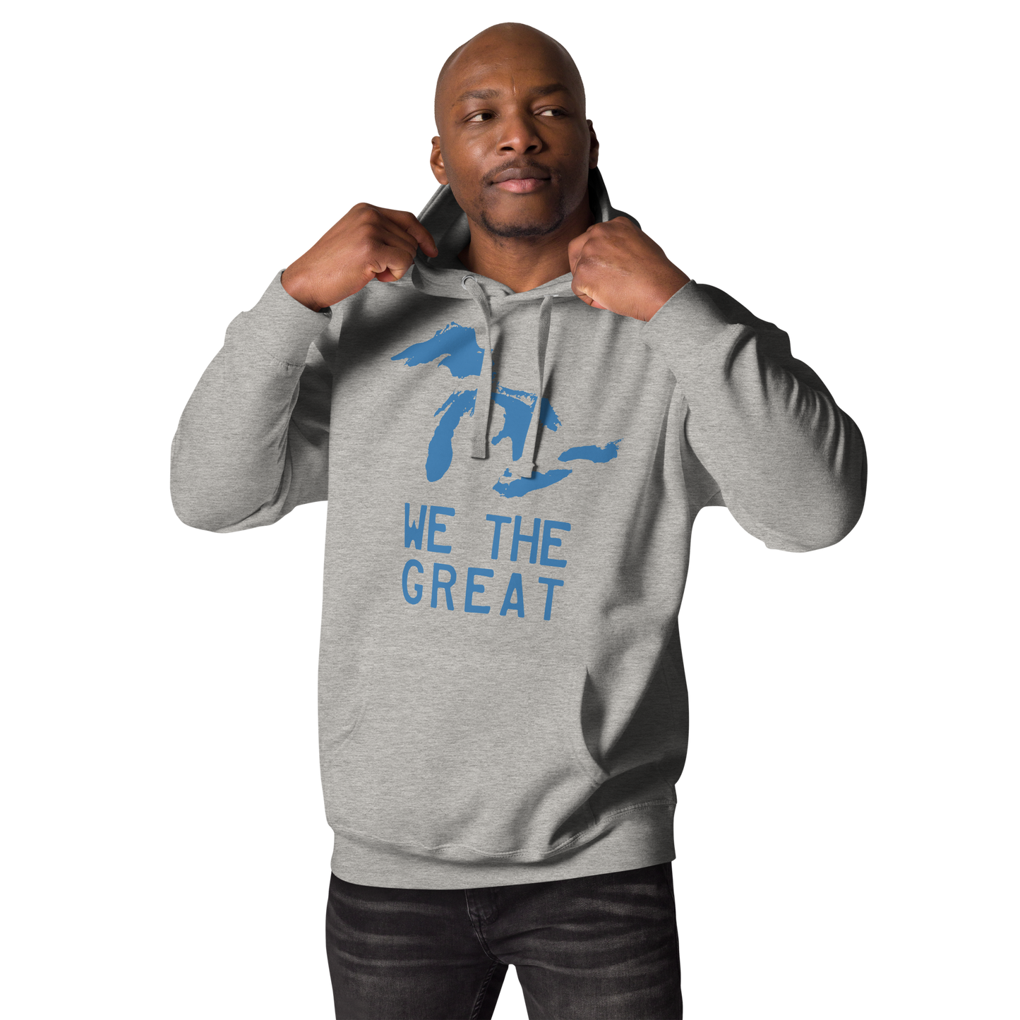 Great Lakes 'We the Great' Hoodie (Superior Blue) | Unisex Premium