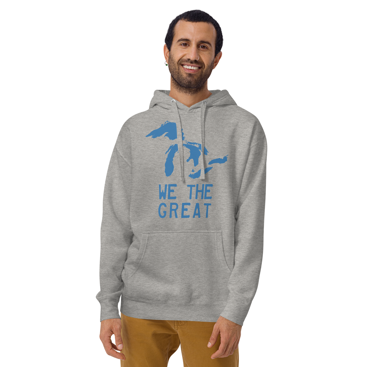 Great Lakes 'We the Great' Hoodie (Superior Blue) | Unisex Premium