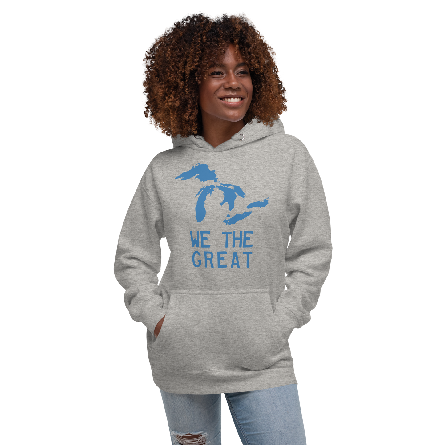 Great Lakes 'We the Great' Hoodie (Superior Blue) | Unisex Premium