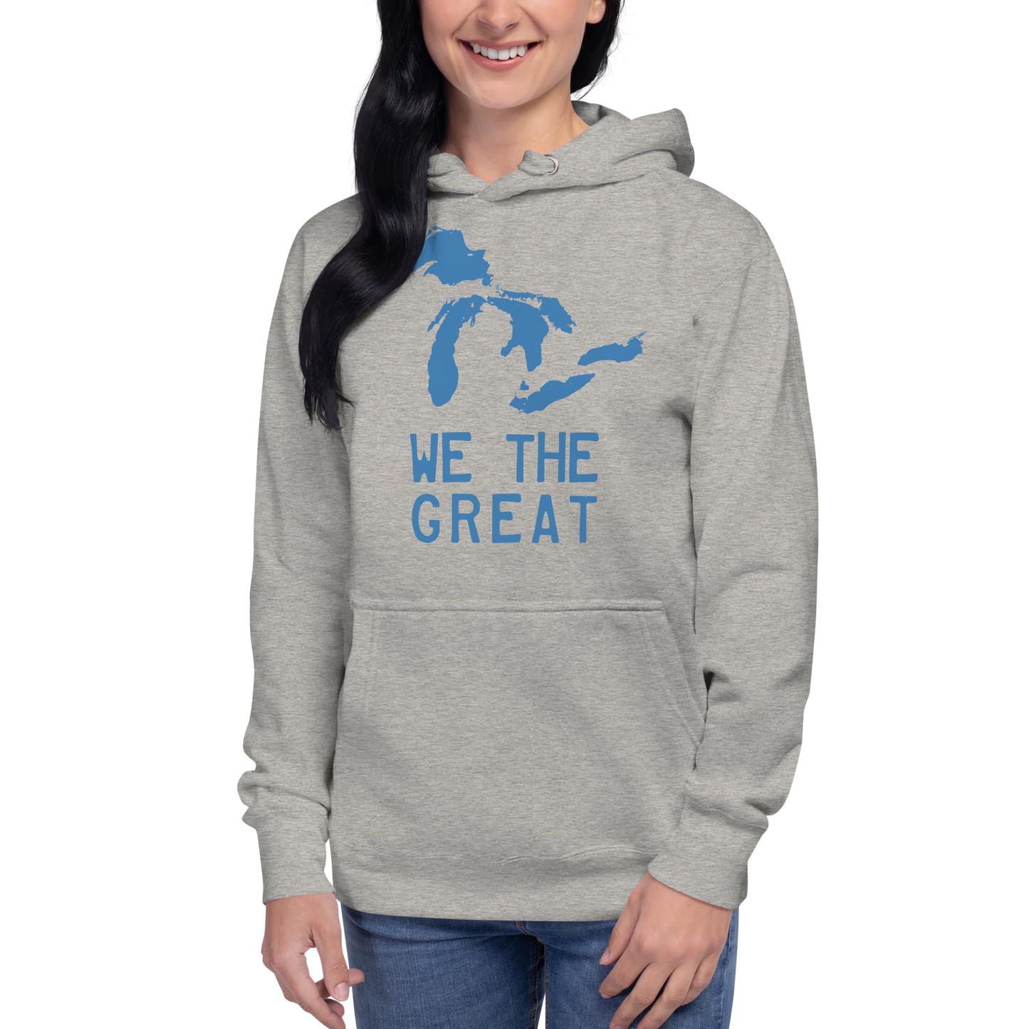 Great Lakes 'We the Great' Hoodie (Superior Blue) | Unisex Premium