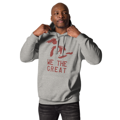 Great Lakes 'We the Great' Hoodie (Ore Dock Red) | Unisex Premium