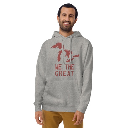 Great Lakes 'We the Great' Hoodie (Ore Dock Red) | Unisex Premium