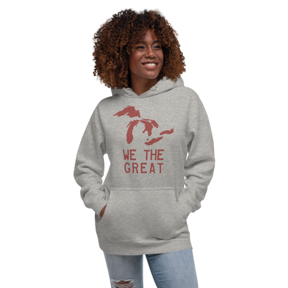 Great Lakes 'We the Great' Hoodie (Ore Dock Red) | Unisex Premium