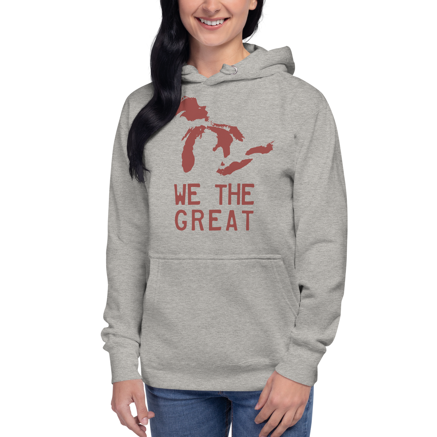 Great Lakes 'We the Great' Hoodie (Ore Dock Red) | Unisex Premium