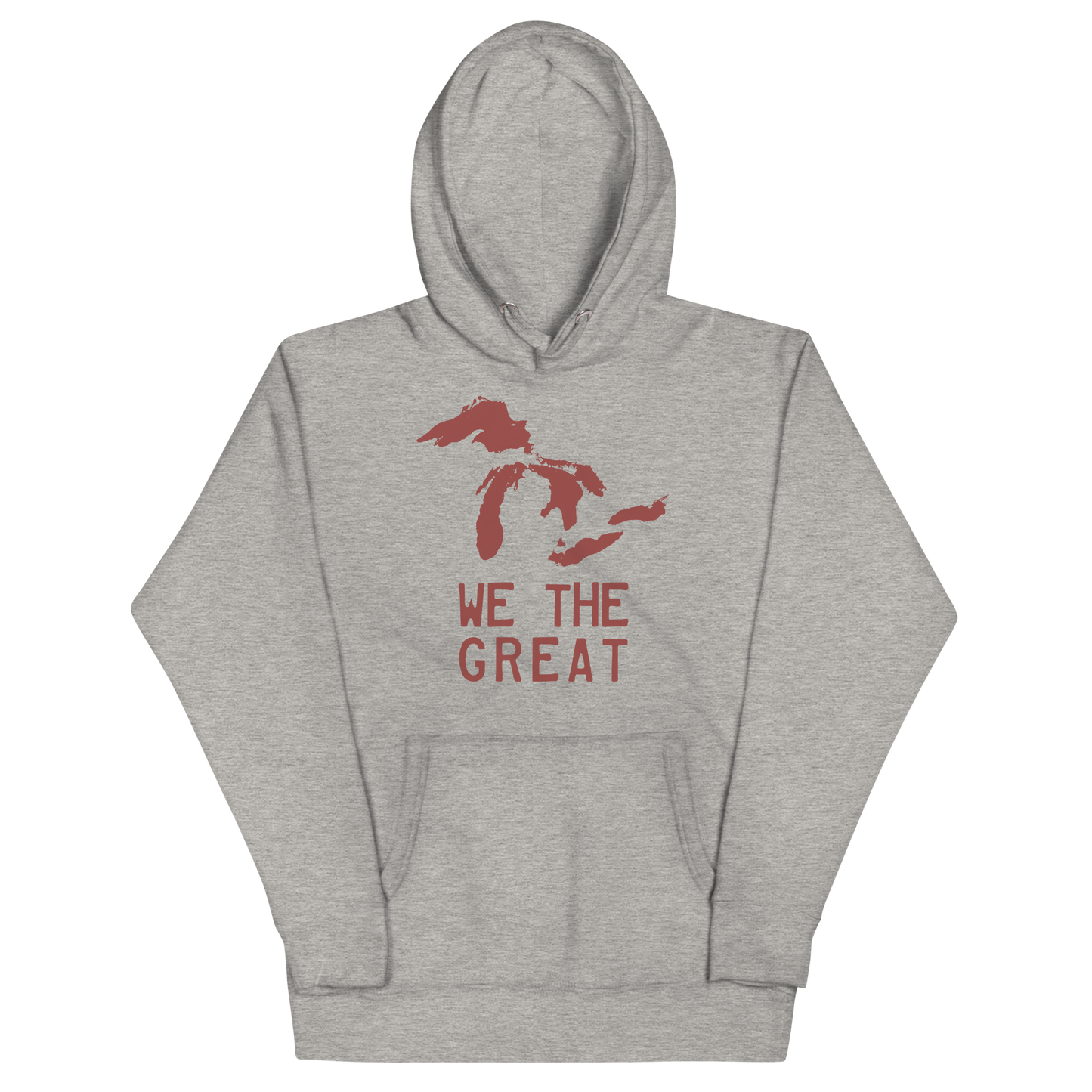 Great Lakes 'We the Great' Hoodie (Ore Dock Red) | Unisex Premium