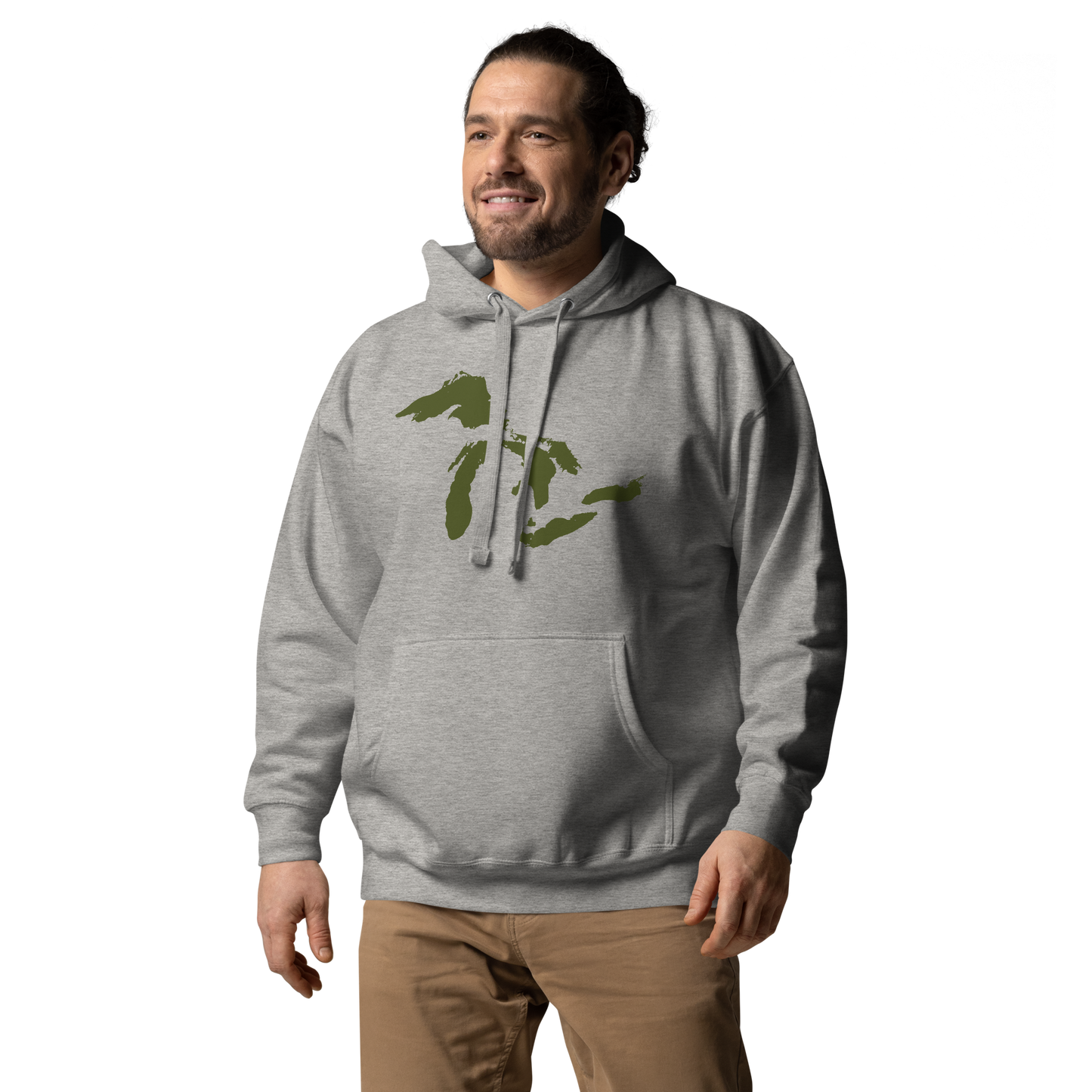 Great Lakes Hoodie (Army Green) | Unisex Premium