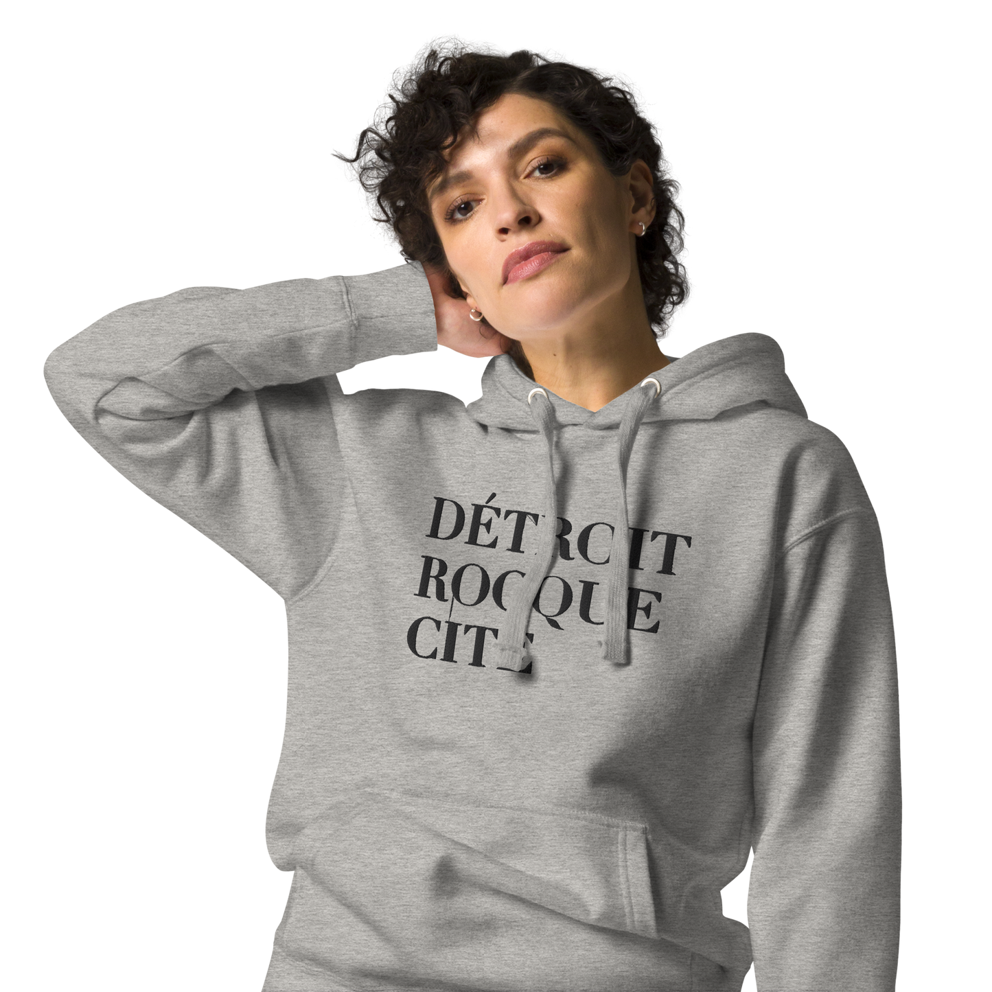 'Détroit Rocque Cité' Hoodie  | Unisex Premium - Emb.