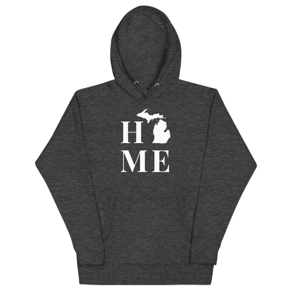 Michigan 'Home' Unisex Premium Hoodie (Serif Font)