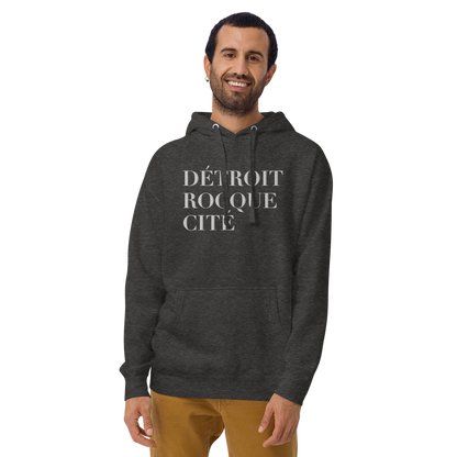 'Détroit Rocque Cité' Hoodie  | Unisex Premium - Emb.