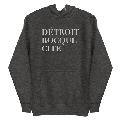 'Détroit Rocque Cité' Hoodie  | Unisex Premium - Emb.