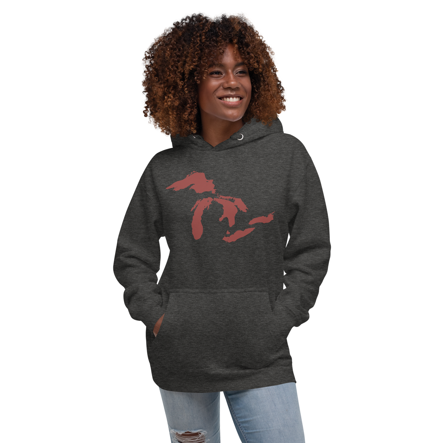 Great Lakes Hoodie (Ore Dock Red) | Unisex Premium