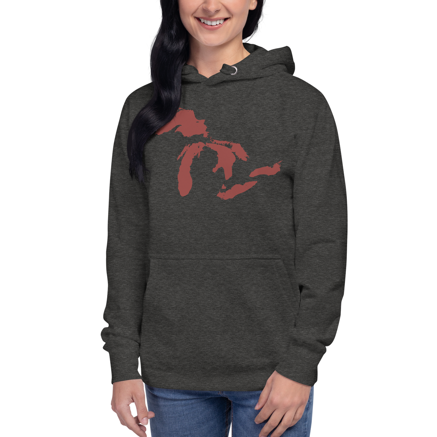 Great Lakes Hoodie (Ore Dock Red) | Unisex Premium