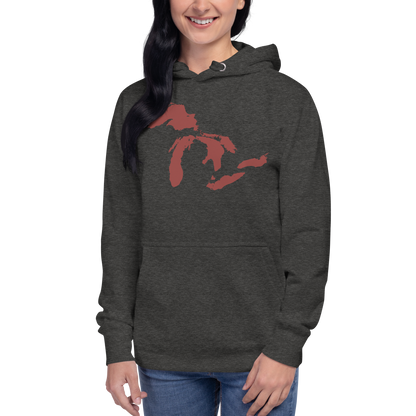 Great Lakes Hoodie (Ore Dock Red) | Unisex Premium