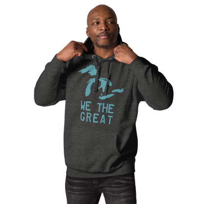 Great Lakes 'We the Great' Hoodie (Huron Blue) | Unisex Premium