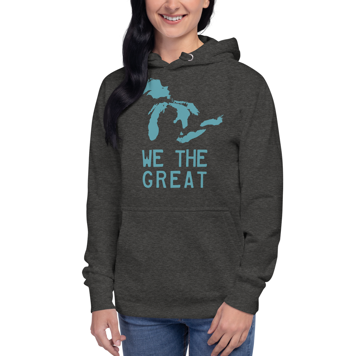 Great Lakes 'We the Great' Hoodie (Huron Blue) | Unisex Premium