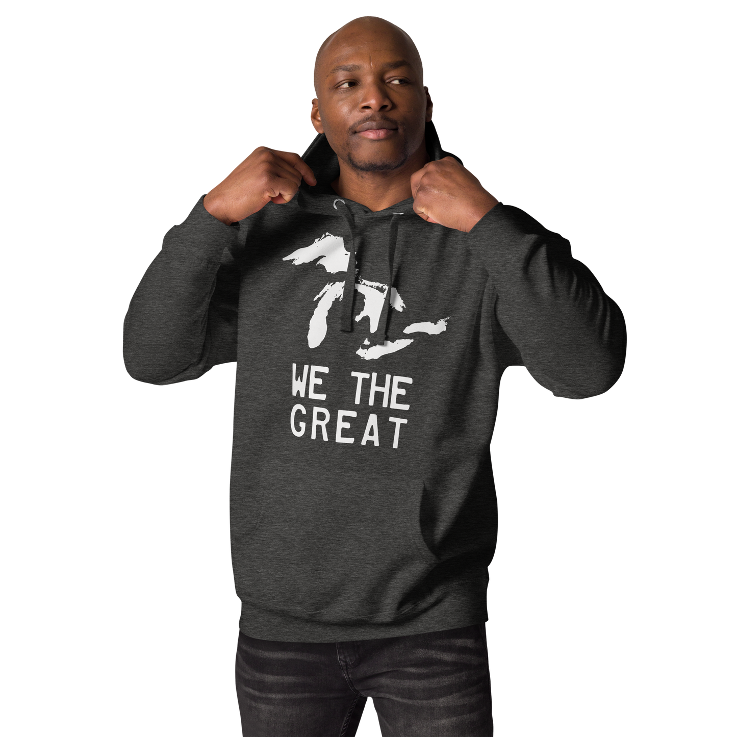 Great Lakes 'We the Great' Hoodie (Birch Bark White) | Unisex Premium