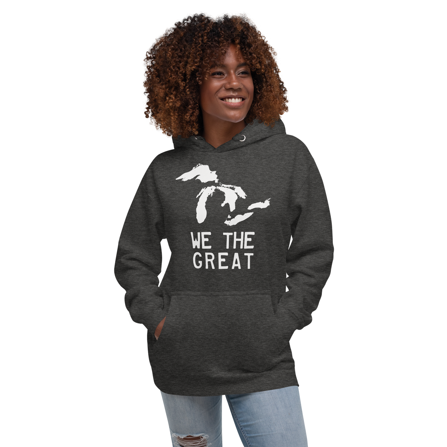 Great Lakes 'We the Great' Hoodie (Birch Bark White) | Unisex Premium