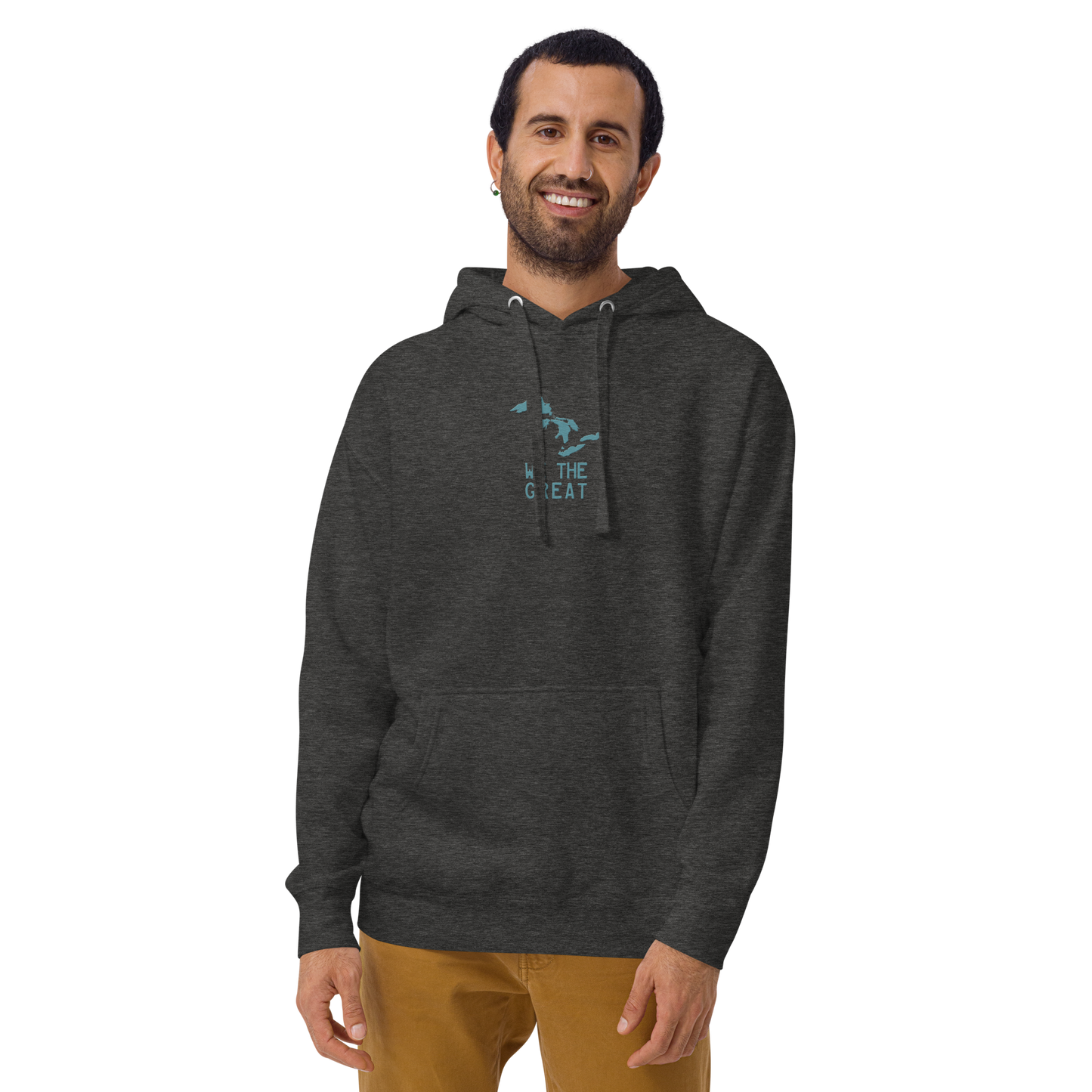 Great Lakes 'We the Great' Hoodie (Huron Blue) | Unisex Premium - Emb.