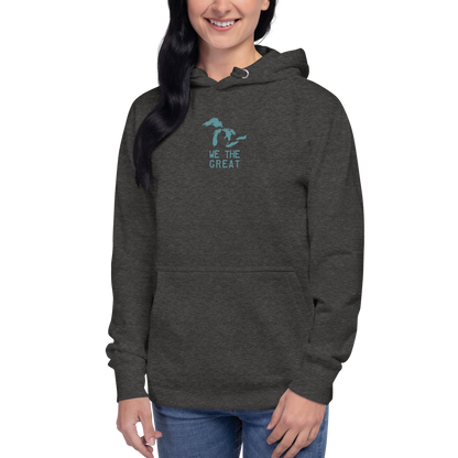 Great Lakes 'We the Great' Hoodie (Huron Blue) | Unisex Premium - Emb.