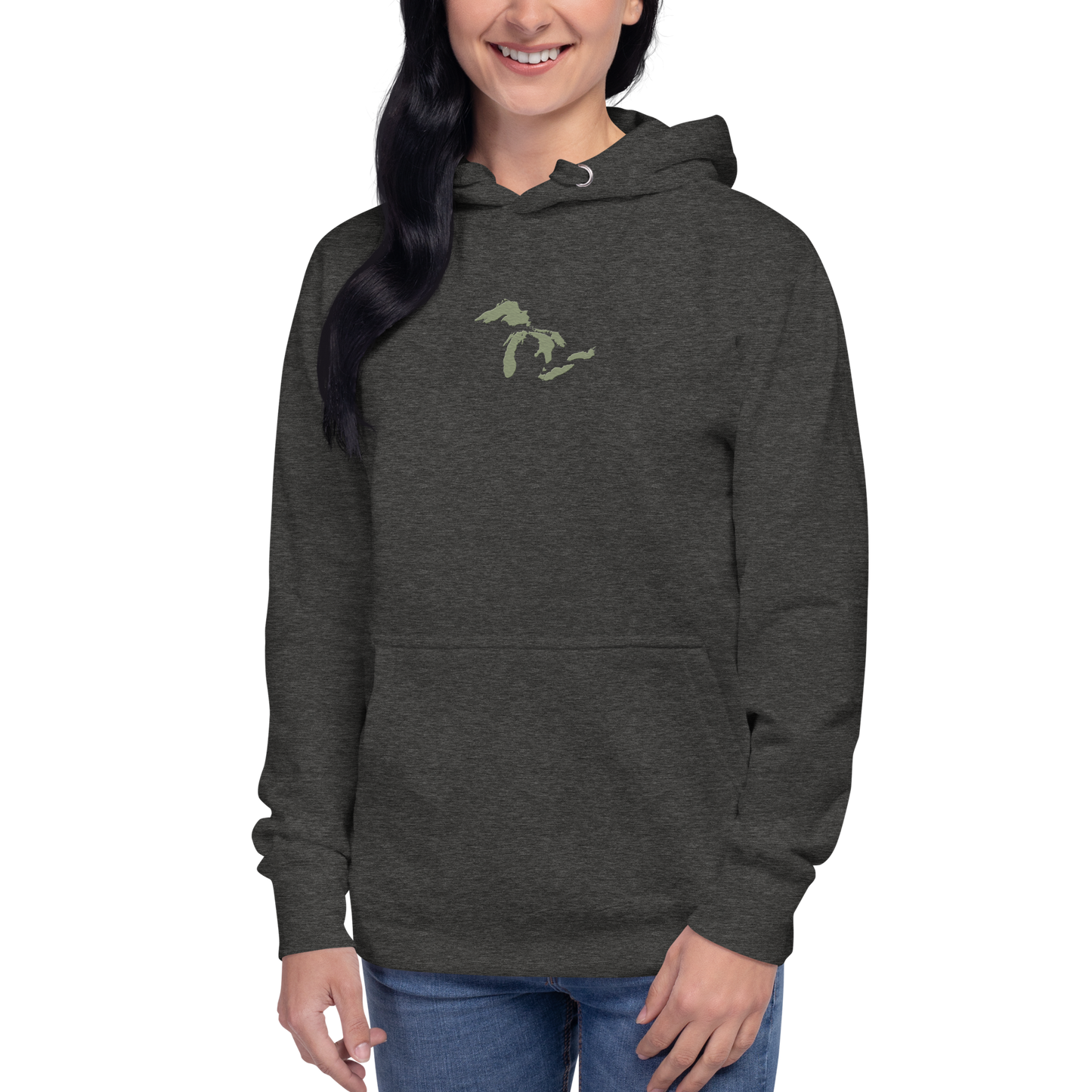 Great Lakes Hoodie (Beachgrass Green) | Unisex Premium - Emb.