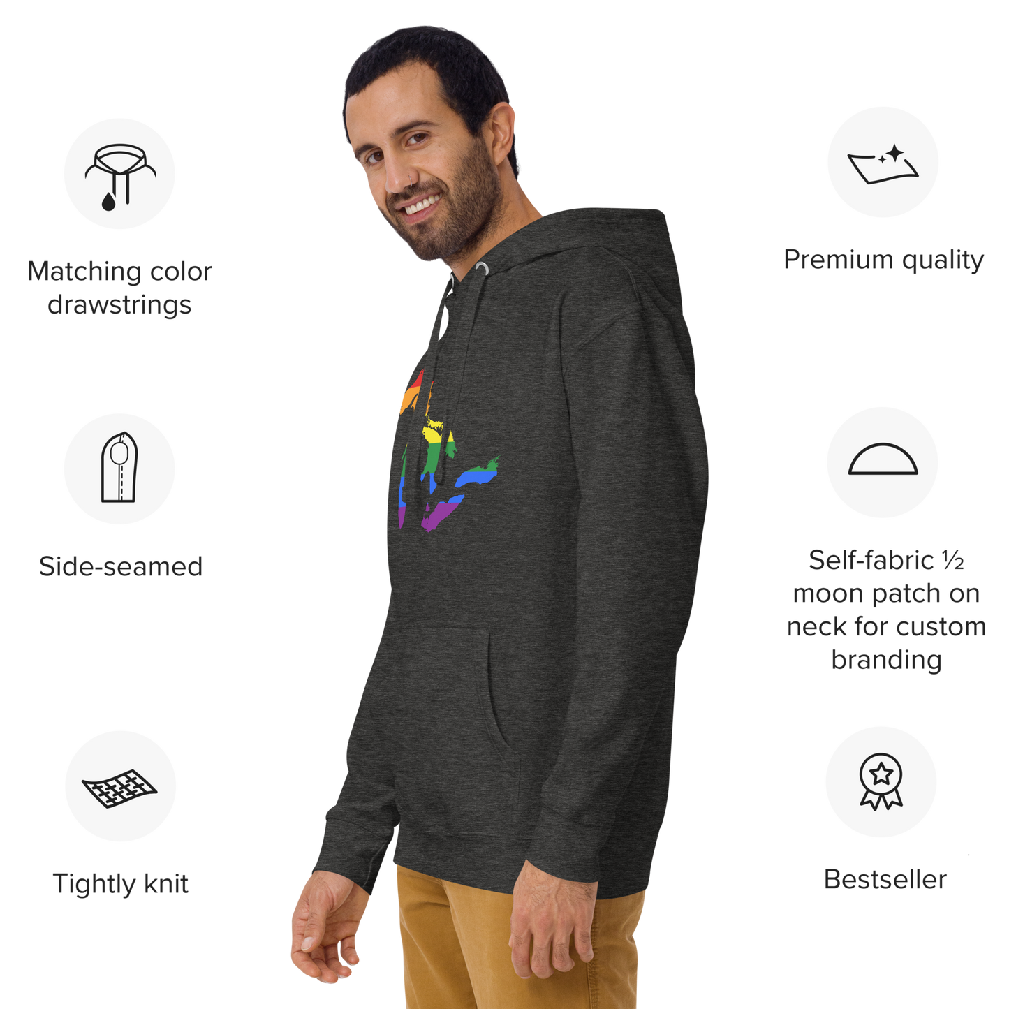 Great Lakes Hoodie (Rainbow Pride Edition) | Unisex Premium