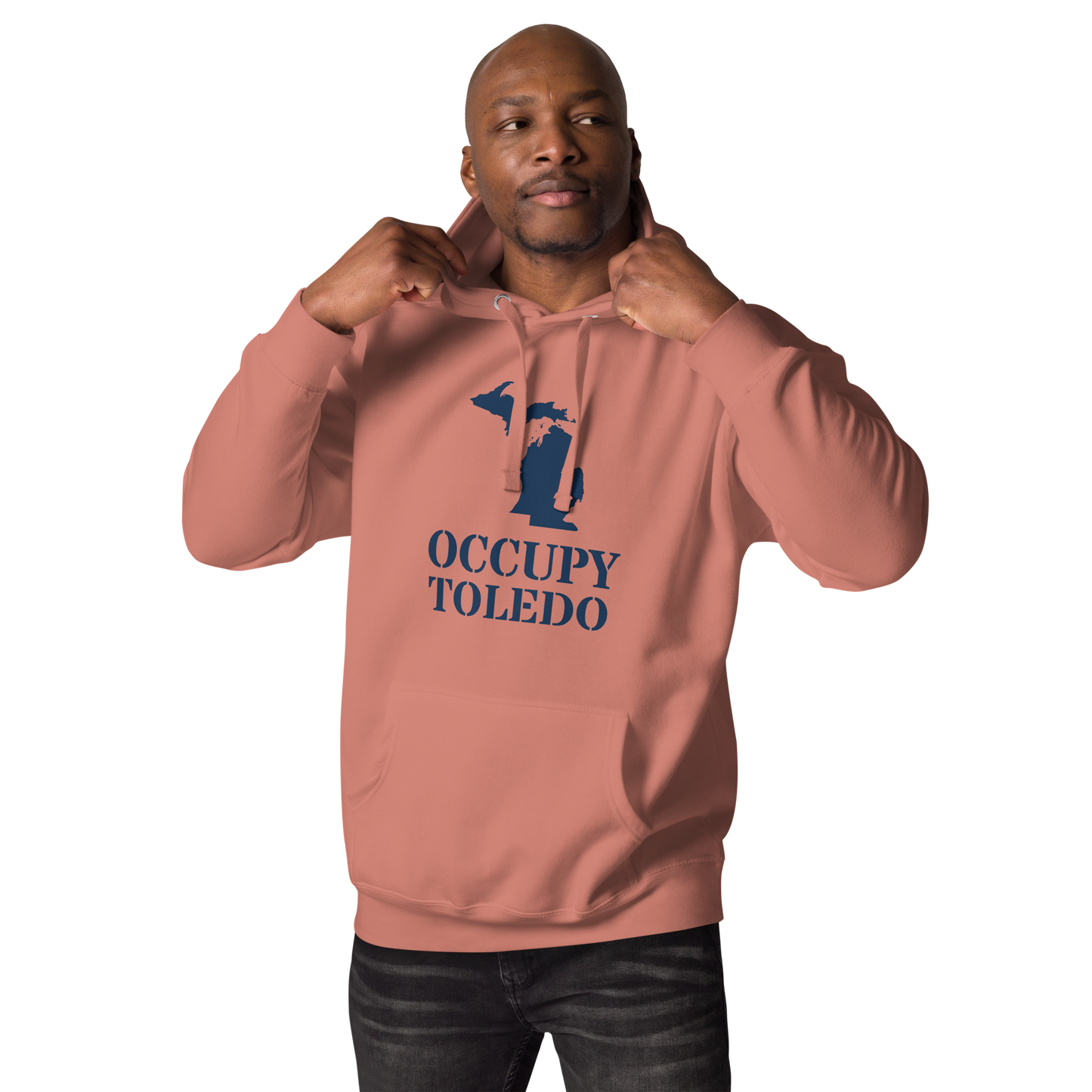 'Occupy Toledo' Unisex Premium Hoodie (w/ Corrected Michigan Outline)