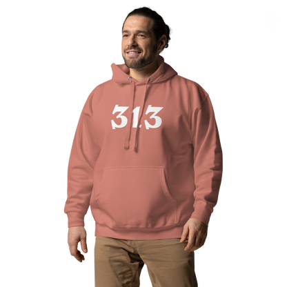 Detroit '313' Hoodie (Angry Serif Font) | Unisex Premium