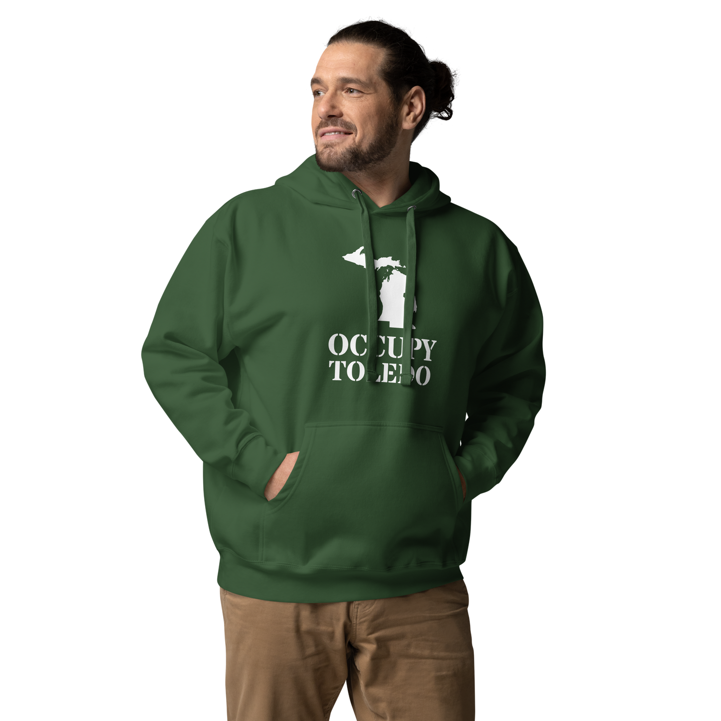 'Occupy Toledo' Unisex Premium Hoodie (w/ Corrected Michigan Outline)