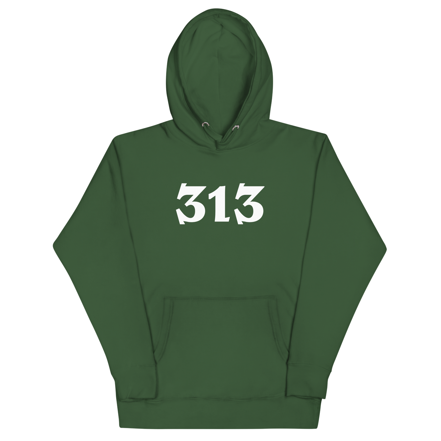 Detroit '313' Hoodie (Angry Serif Font) | Unisex Premium