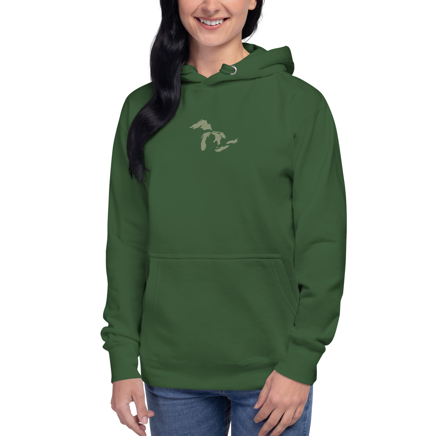 Great Lakes Hoodie (Beachgrass Green) | Unisex Premium - Emb.