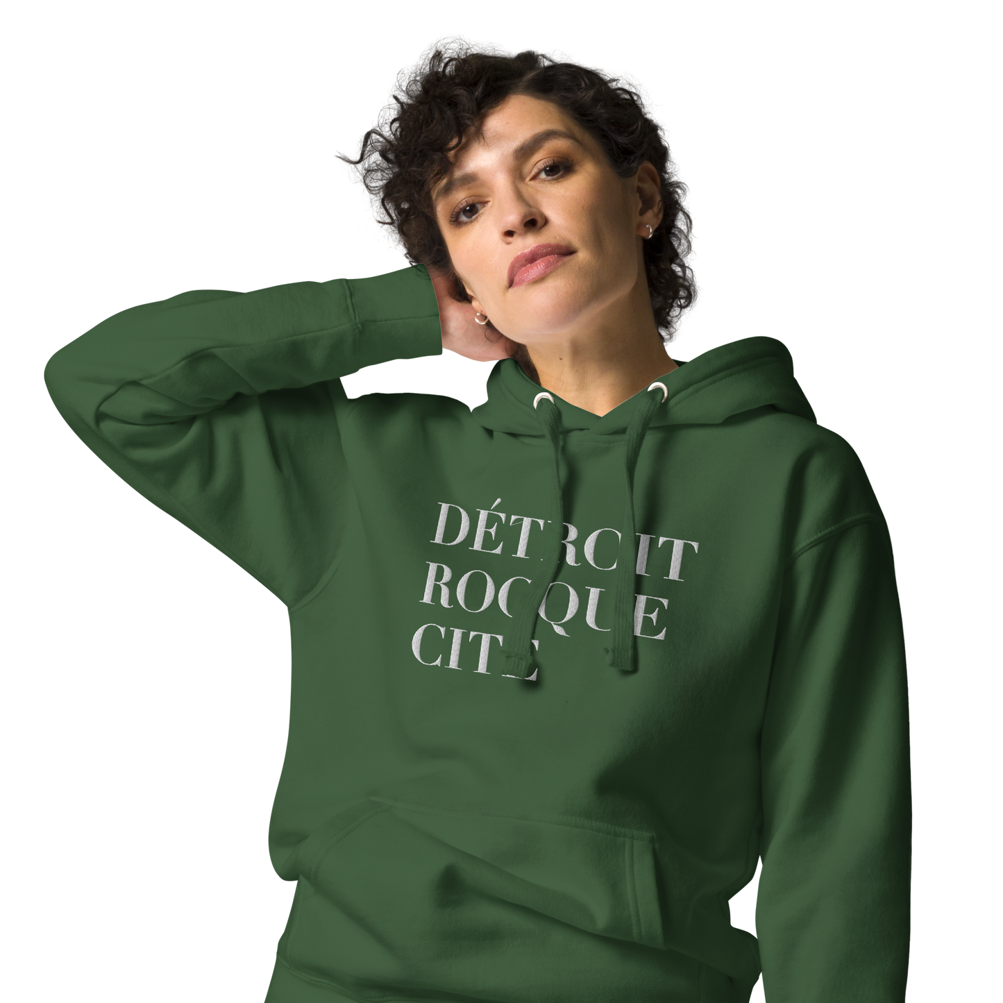 'Détroit Rocque Cité' Hoodie  | Unisex Premium - Emb.