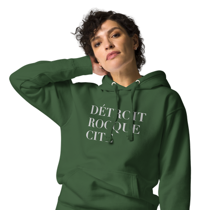 'Détroit Rocque Cité' Hoodie  | Unisex Premium - Emb.