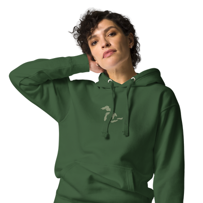 Great Lakes Hoodie (Beachgrass Green) | Unisex Premium - Emb.