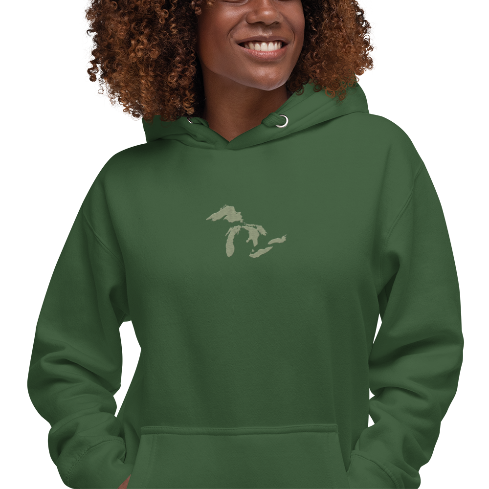 Great Lakes Hoodie (Beachgrass Green) | Unisex Premium - Emb.