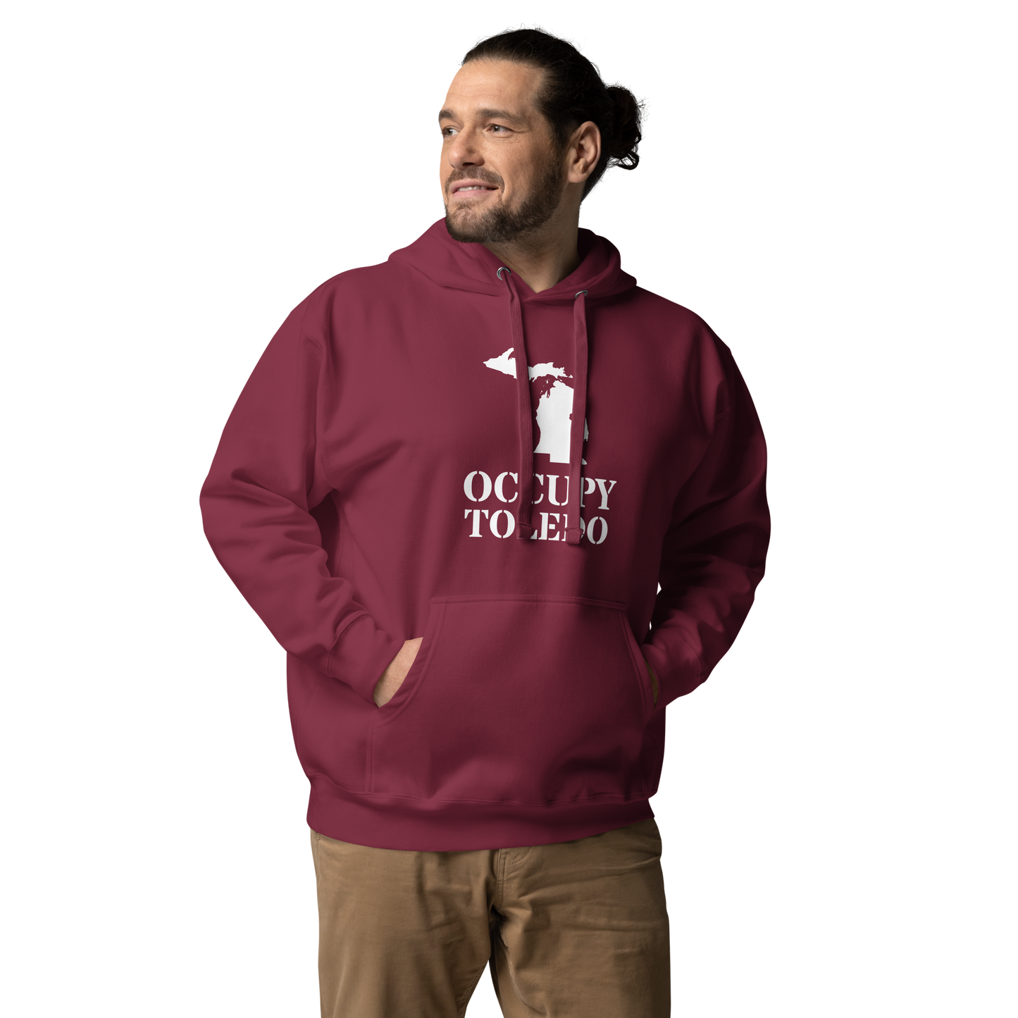 'Occupy Toledo' Unisex Premium Hoodie (w/ Corrected Michigan Outline)