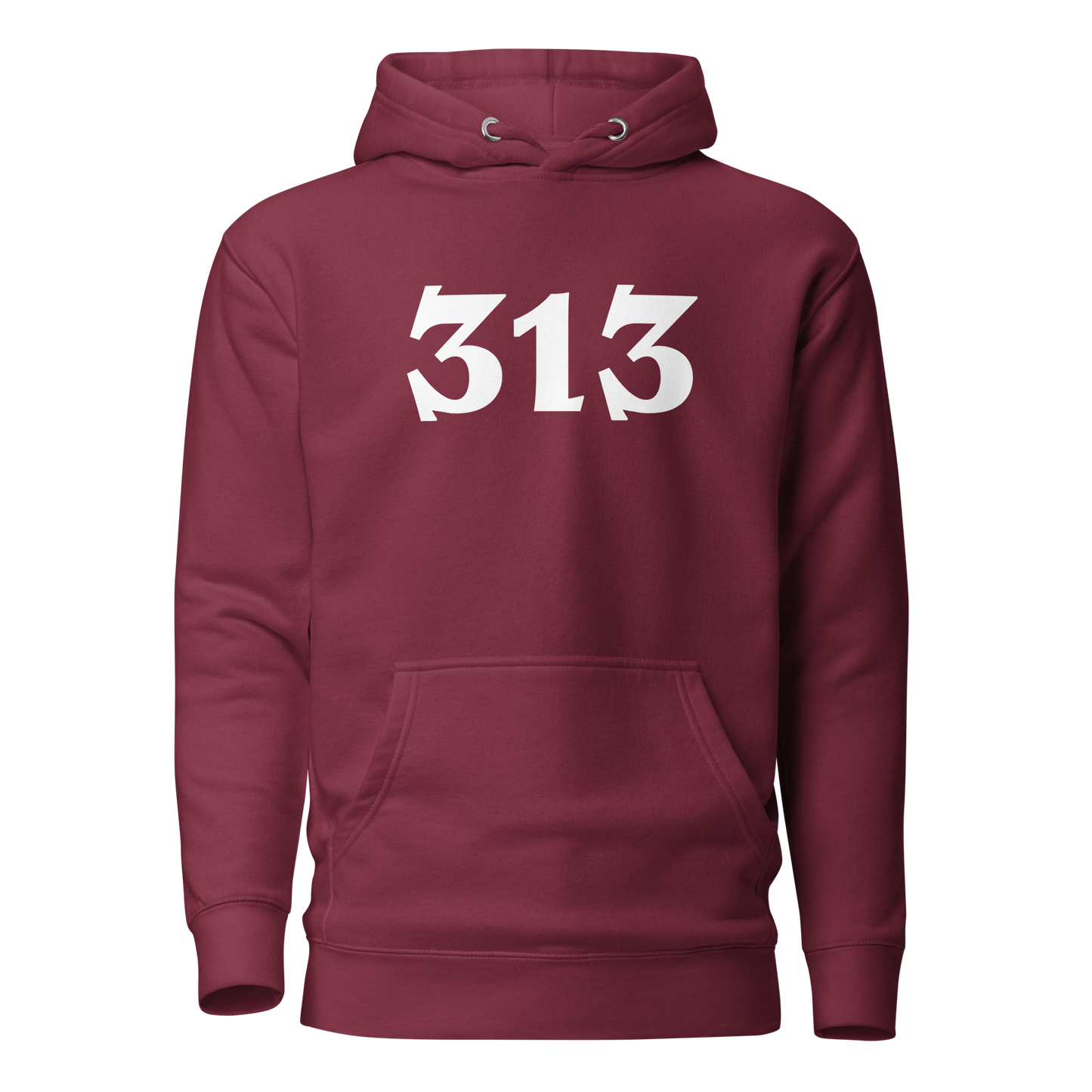 Detroit '313' Hoodie (Angry Serif Font) | Unisex Premium