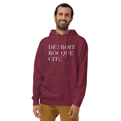 'Détroit Rocque Cité' Hoodie  | Unisex Premium - Emb.