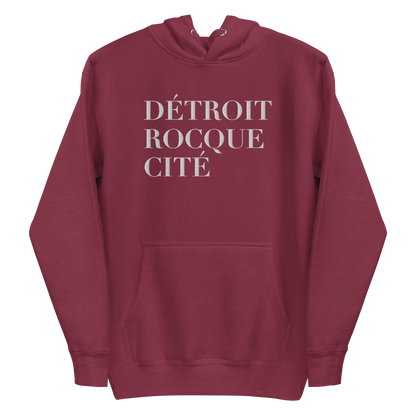 'Détroit Rocque Cité' Hoodie  | Unisex Premium - Emb.