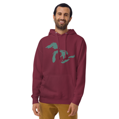 Great Lakes Hoodie (Copper Green) | Unisex Premium