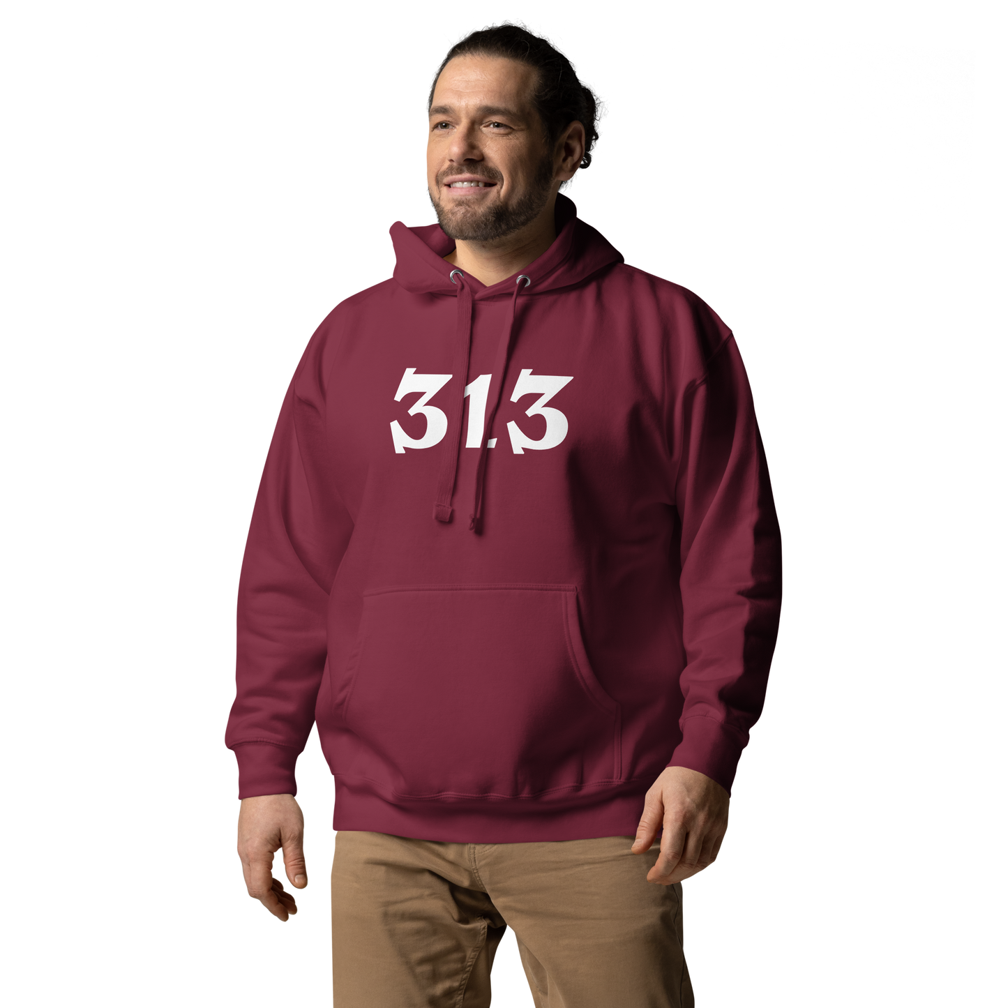 Detroit '313' Hoodie (Angry Serif Font) | Unisex Premium