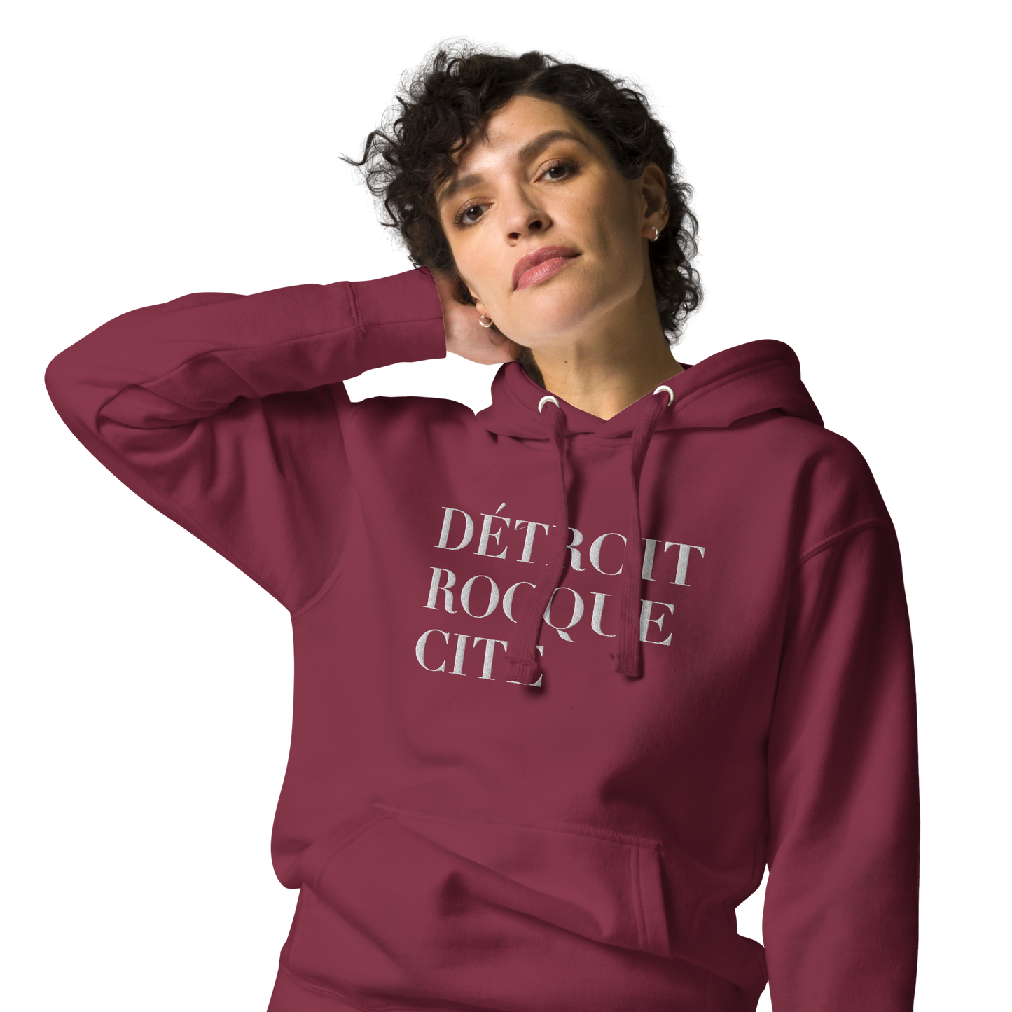 'Détroit Rocque Cité' Hoodie  | Unisex Premium - Emb.