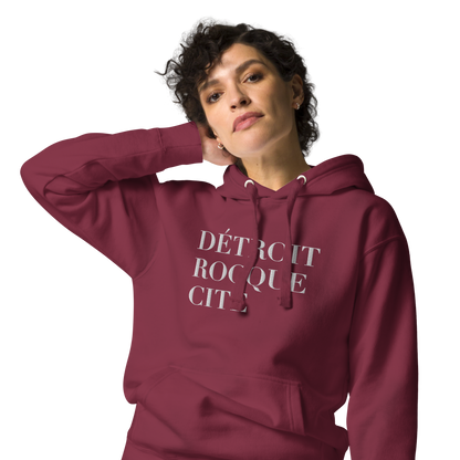 'Détroit Rocque Cité' Hoodie  | Unisex Premium - Emb.