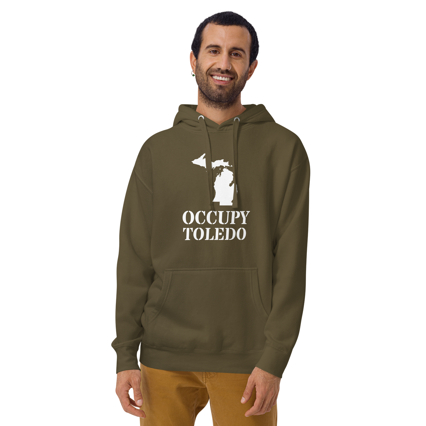 'Occupy Toledo' Unisex Premium Hoodie (w/ Corrected Michigan Outline)