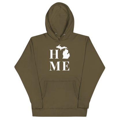 Michigan 'Home' Unisex Premium Hoodie (Serif Font)