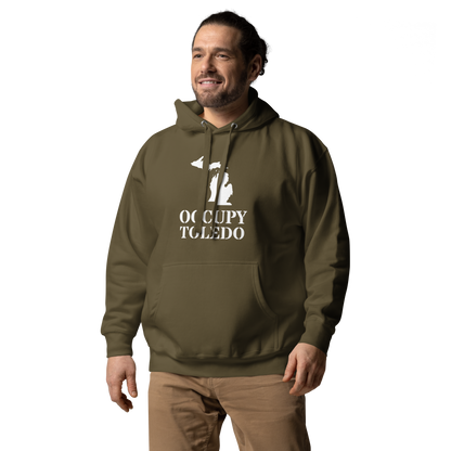 'Occupy Toledo' Unisex Premium Hoodie (w/ Corrected Michigan Outline)