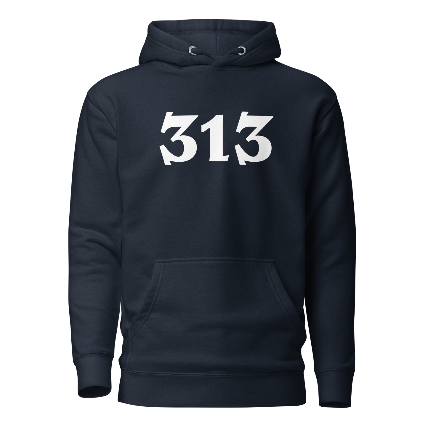 Detroit '313' Hoodie (Angry Serif Font) | Unisex Premium