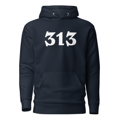 Detroit '313' Hoodie (Angry Serif Font) | Unisex Premium